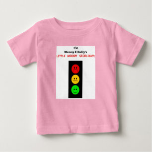Mommy & Daddy's Little Moody Stoplight Baby T-shirt