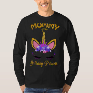 Mommy der Geburtstagsprinzessin Unicorn Geburtstag T-Shirt