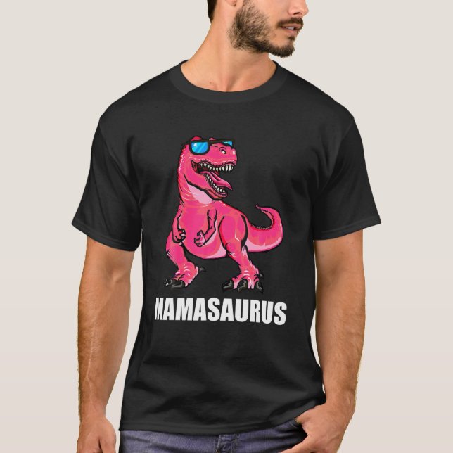 Mommy Dinosaur Mamasaurus Mama Mother Women T-Shirt (Vorderseite)