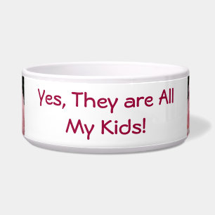 Mommy Dog Bowls Ja, sie sind alle meine Kinder Spa Napf