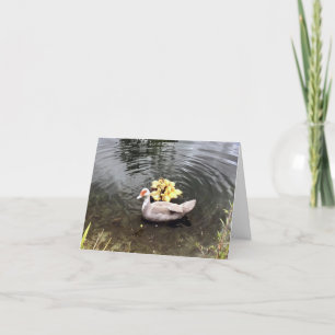 Mommy Duck mit Ducklings geklappt Danke Karte