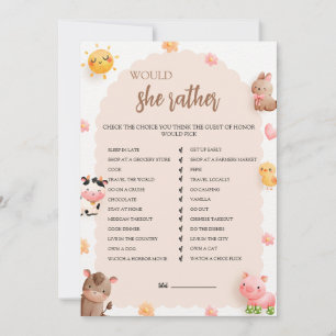 Mommy eher Baby Shower Game Card Einladung