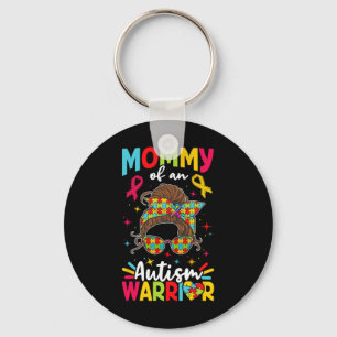 Mommy einer Autismus-Kriegerin Autist-Autisten unt Schlüsselanhänger