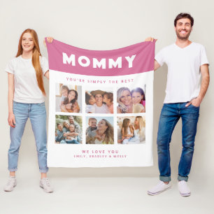 Mommy einfach die beste FotoCollage Personalisiert Fleecedecke