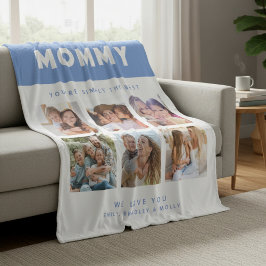 Mommy einfach die beste FotoCollage Personalisiert Fleecedecke
