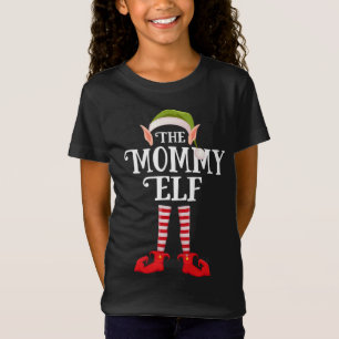 Mommy Elf Christmas Party Matching Family Group Pa T-Shirt