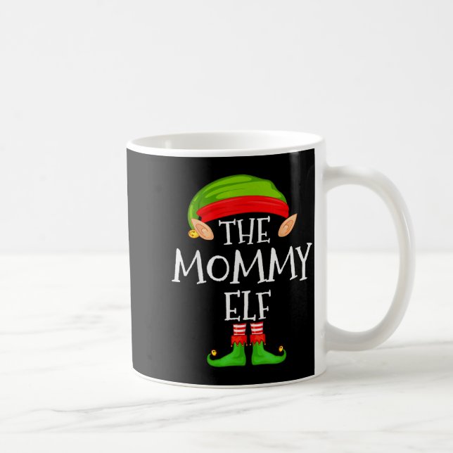 Mommy Elf Family Christmas Mommy Elf Sweater Match Kaffeetasse (Rechts)