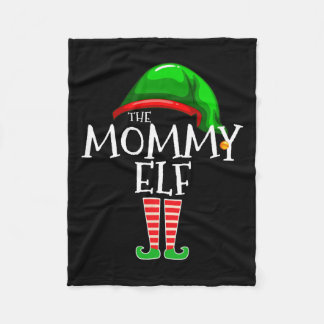 Mommy Elf Family Matching Group Weihnachts-Mama Fleecedecke