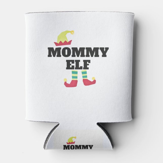 Mommy Elf Funny Matching Weihnachtsgeschenk Dosenkühler (Vorderseite)