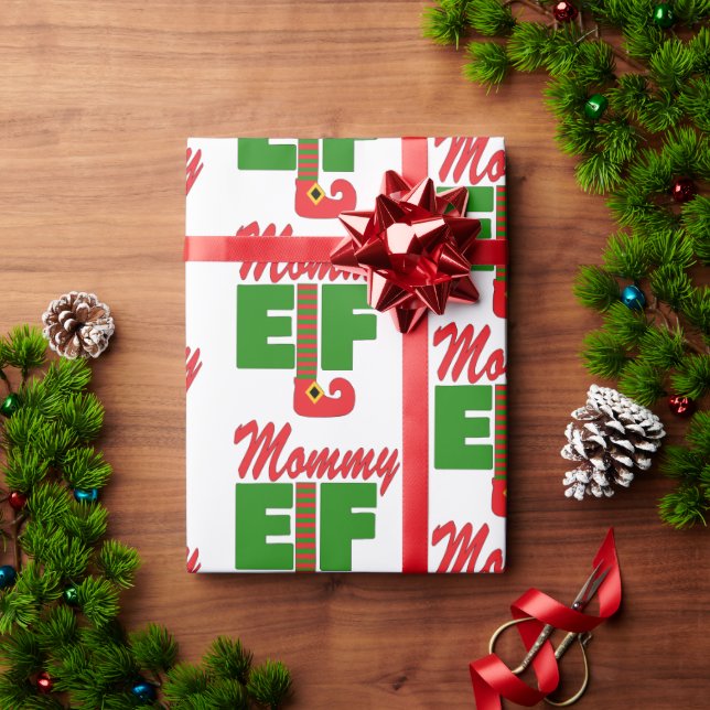 Mommy Elf Geschenkpapier (Feiertagsgeschenk)