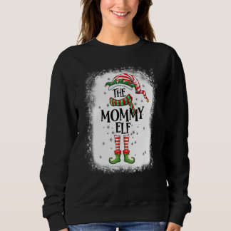 Mommy Elf Group Xmas Party Mutter Mama gebleicht Sweatshirt