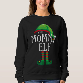 Mommy Elf Matching Family Group Pajama Weihnachten Sweatshirt