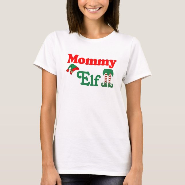 Mommy Elf T-Shirt (Vorderseite)