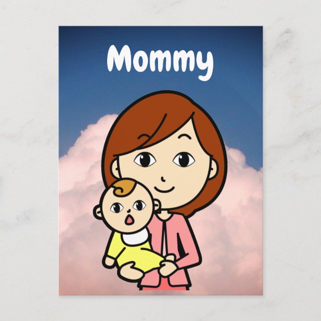 Mommy-Flash-Karte Postkarte (Vorderseite)