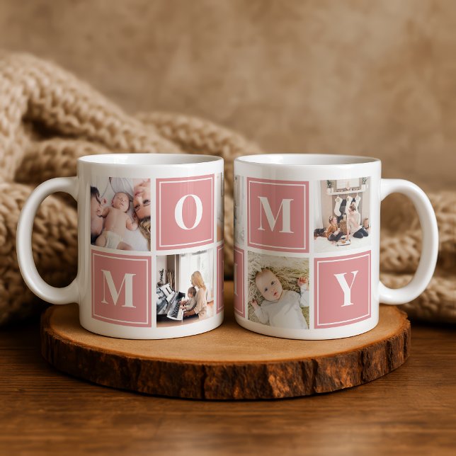 Mommy Foto Collage Custom Giant Coffee Tasse (Von Creator hochgeladen)