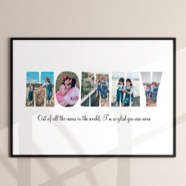 Mommy Foto Collage Poster