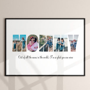 Mommy Foto Collage Poster