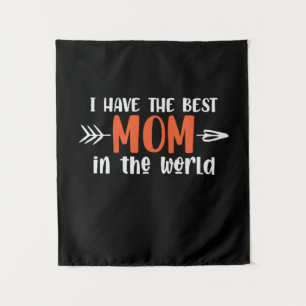 Mommy Geschenk habe ich die beste Mama Wandteppich