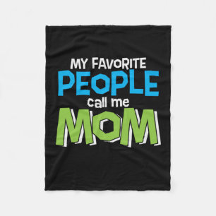 Mommy Gift Lieblings Leute nennen mich Mama Fleecedecke