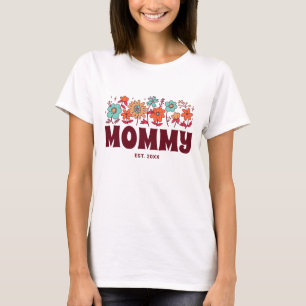 Mommy Groovy Blume Retro Vintage Mama T-Shirt