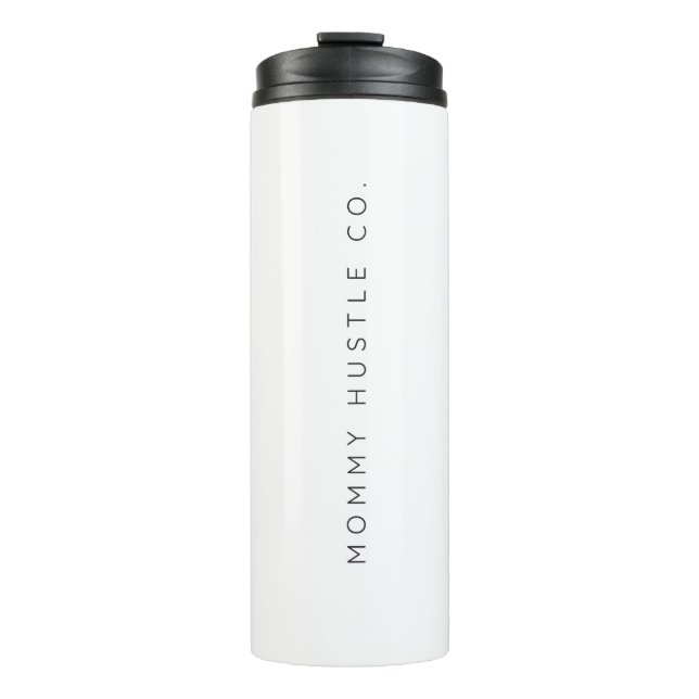 Mommy Hustle Co Logo White Water Flasche für Fraue (Vorderseite)
