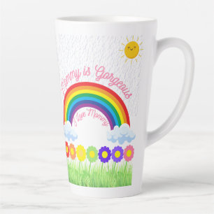 Mommy is Gorgeous Rainbow - Niedliches Muttertagsg Milchtasse
