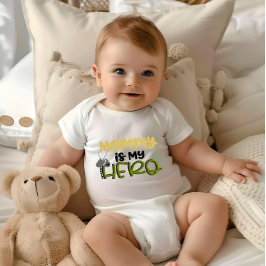 Mommy ist mein Hero Baby Bodysuit Strampler