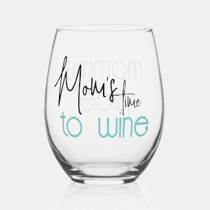 Mommy Juice Mama Zeit zum Wein Weinglas Ohne Stiel