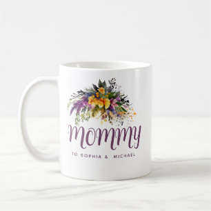 Mommy Kids nennt Blumenmuttertag Kaffeetasse