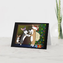 Mommy Kissing Corgi Claus