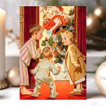 Mommy Kissing Santa Claus Vintage Weihnachtszeit Feiertagspostkarte<br><div class="desc">Mommy Kissing Santa Claus Vintage Weihnachtszeit Szene Urlaub Postcard. In diesem Design tauchen Kinder auf,  die den Weihnachtsmann küssen. Was für eine schöne Retro-Urlaubsszene.</div>