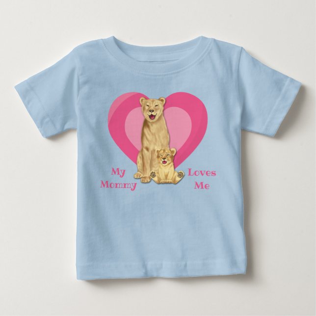 Mommy Lieben Me Lion Baby T-shirt (Vorderseite)