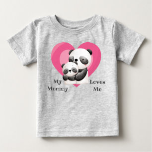 Mommy Lieben Me Panda Bear Baby Bodysuit T-shirt