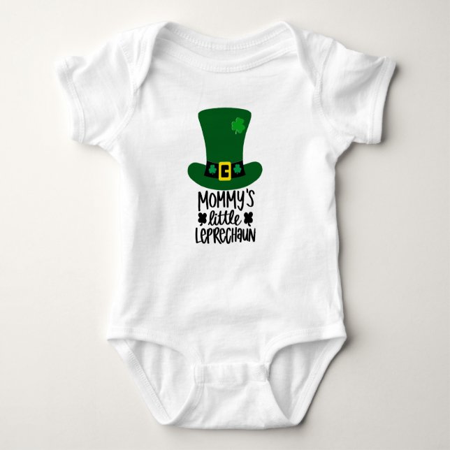 Mommy Little Leprechaun Baby Bodysuit Strampler (Vorderseite)