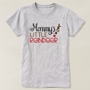 Mommy Little Reindeer Christmas T-Shirt
