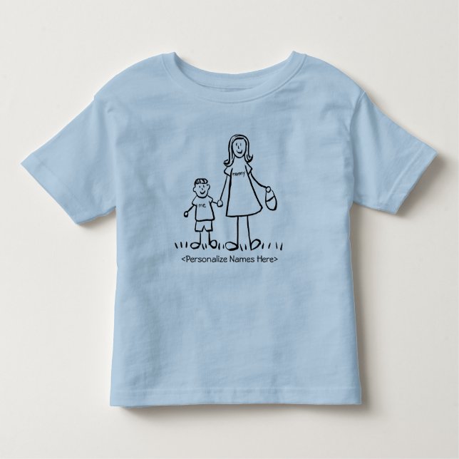 Mommy & Me Little Boy - Mother & Son Shirts (Vorderseite)