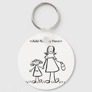 Mommy & Me Schlüsselanhänger (Option Namen anpasse