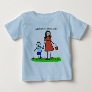 Mommy & Me T - Shirt (Brünett - Kundenspezifische 