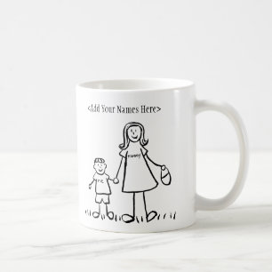 Mommy & Me-Tasse (Namen anpassen) Tasse