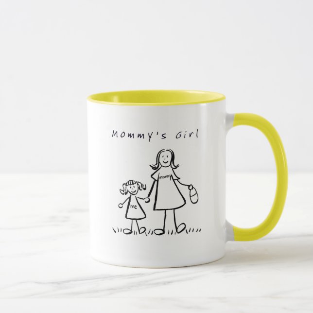 Mommy & Me Tasse (Zeichnend mit Titel) (Rechts)
