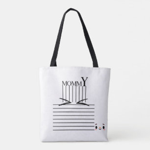 Mommy" Minimalistisch Tote Bag - Chic & Functional
