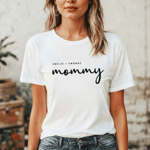 Mommy   Moderne Minimalistische Mama Kindernamen T-Shirt