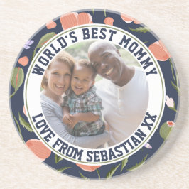 Mommy-Muster für die Blume von Personalisierten Fo Getränkeuntersetzer