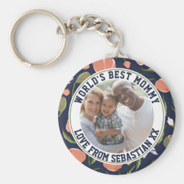 Mommy-Muster für die Blume von Personalisierten Fo Schlüsselanhänger