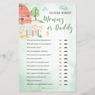 Mommy oder Daddy Baby Showtiertiere