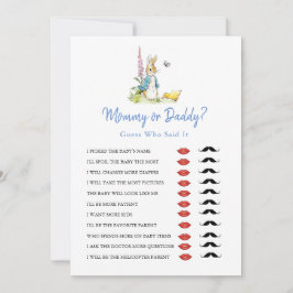 Mommy oder Daddy Peter Rabbit Baby Shower Einladung
