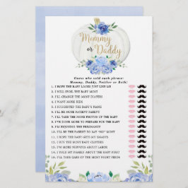 Mommy oder Daddy Spiel blaue Vegetation fallen Kür