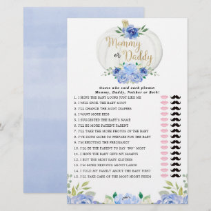 Mommy oder Daddy Spiel blaue Vegetation fallen Kür