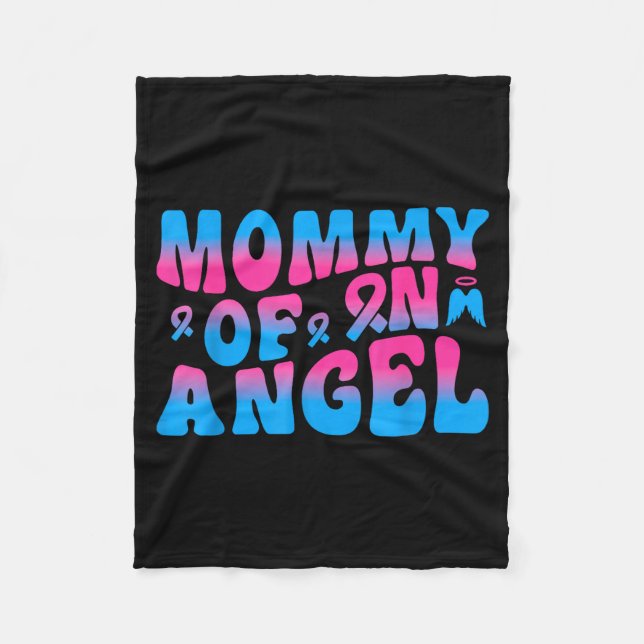 Mommy Of An Angel Infant Loss Remembrance  Fleecedecke (Vorderseite)