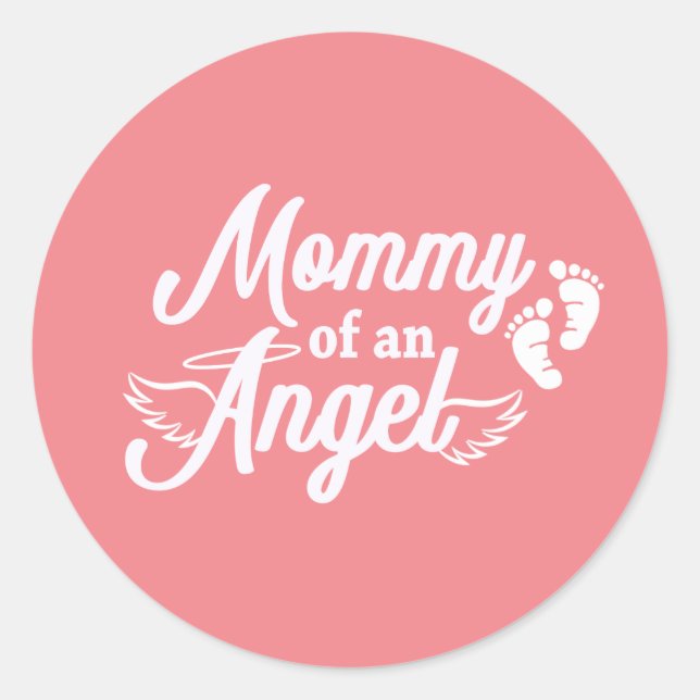 Mommy of an Angel Misriage Stickers (Vorderseite)